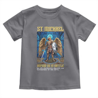 Saint Michael Prayer Defend Us In Battle Toddler T Shirt Religious Gift