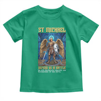 Saint Michael Prayer Defend Us In Battle Toddler T Shirt Religious Gift