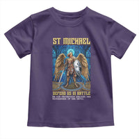Saint Michael Prayer Defend Us In Battle Toddler T Shirt Religious Gift