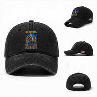 Saint Michael Prayer Defend Us In Battle Washed Cotton Baseball Cap Religious Gift