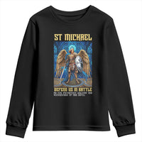 Saint Michael Prayer Defend Us In Battle Youth Sweatshirt Religious Gift