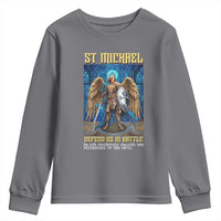 Saint Michael Prayer Defend Us In Battle Youth Sweatshirt Religious Gift