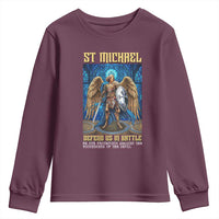 Saint Michael Prayer Defend Us In Battle Youth Sweatshirt Religious Gift