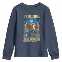 Saint Michael Prayer Defend Us In Battle Youth Sweatshirt Religious Gift