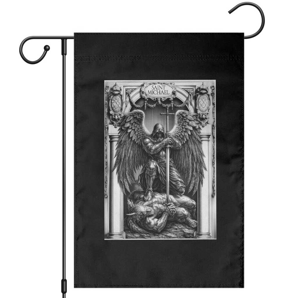 Saint Michael The Archangel Defeating Satan Garden Flag Christian Faith Gift