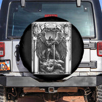 Saint Michael The Archangel Defeating Satan Spare Tire Cover Christian Faith Gift