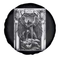 Saint Michael The Archangel Defeating Satan Spare Tire Cover Christian Faith Gift
