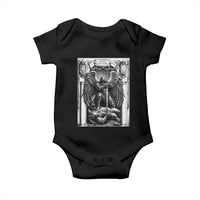 Saint Michael The Archangel Defeating Satan Baby Onesie Christian Faith Gift
