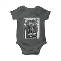 Saint Michael The Archangel Defeating Satan Baby Onesie Christian Faith Gift