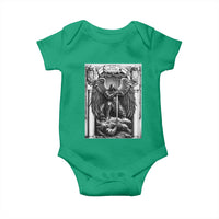 Saint Michael The Archangel Defeating Satan Baby Onesie Christian Faith Gift