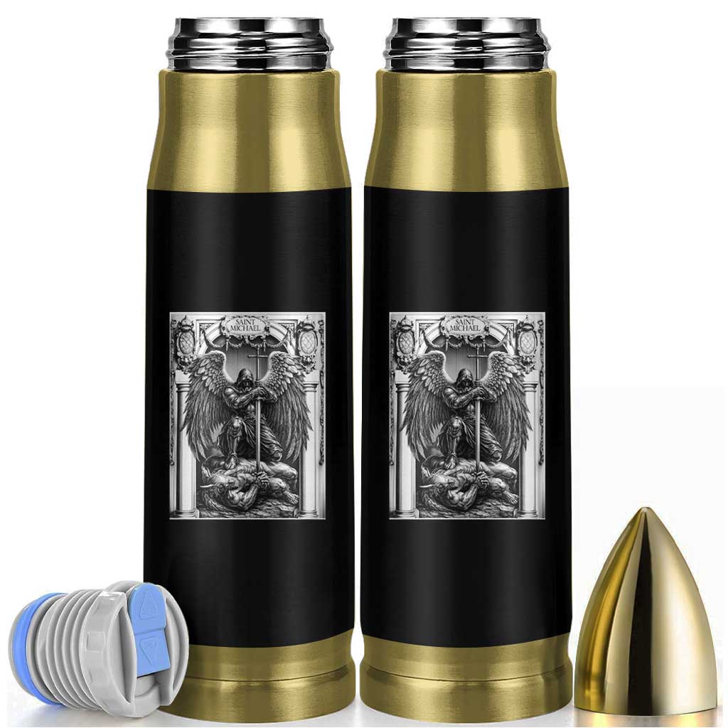 Saint Michael The Archangel Defeating Satan Bullet Tumbler Christian Faith Gift