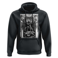 Saint Michael The Archangel Defeating Satan Hoodie Christian Faith Gift