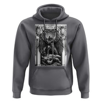 Saint Michael The Archangel Defeating Satan Hoodie Christian Faith Gift