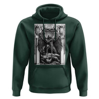 Saint Michael The Archangel Defeating Satan Hoodie Christian Faith Gift