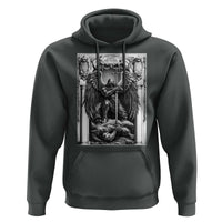 Saint Michael The Archangel Defeating Satan Hoodie Christian Faith Gift