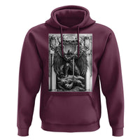 Saint Michael The Archangel Defeating Satan Hoodie Christian Faith Gift