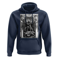 Saint Michael The Archangel Defeating Satan Hoodie Christian Faith Gift