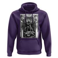 Saint Michael The Archangel Defeating Satan Hoodie Christian Faith Gift