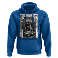 Saint Michael The Archangel Defeating Satan Hoodie Christian Faith Gift