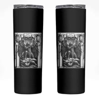 Saint Michael The Archangel Defeating Satan Skinny Tumbler Christian Faith Gift