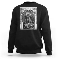 Saint Michael The Archangel Defeating Satan Sweatshirt Christian Faith Gift