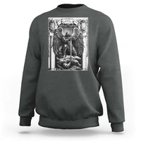 Saint Michael The Archangel Defeating Satan Sweatshirt Christian Faith Gift