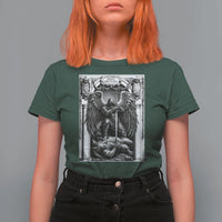 Saint Michael The Archangel Defeating Satan T Shirt For Women Christian Faith Gift