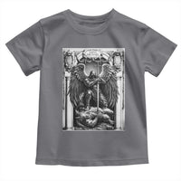 Saint Michael The Archangel Defeating Satan Toddler T Shirt Christian Faith Gift