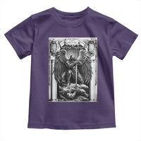 Saint Michael The Archangel Defeating Satan Toddler T Shirt Christian Faith Gift