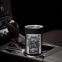 Saint Michael The Archangel Defeating Satan Tumbler Cup Christian Faith Gift