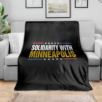 Solidarity With Minneapolis Throw Blanket Minnesota Community Support Gift