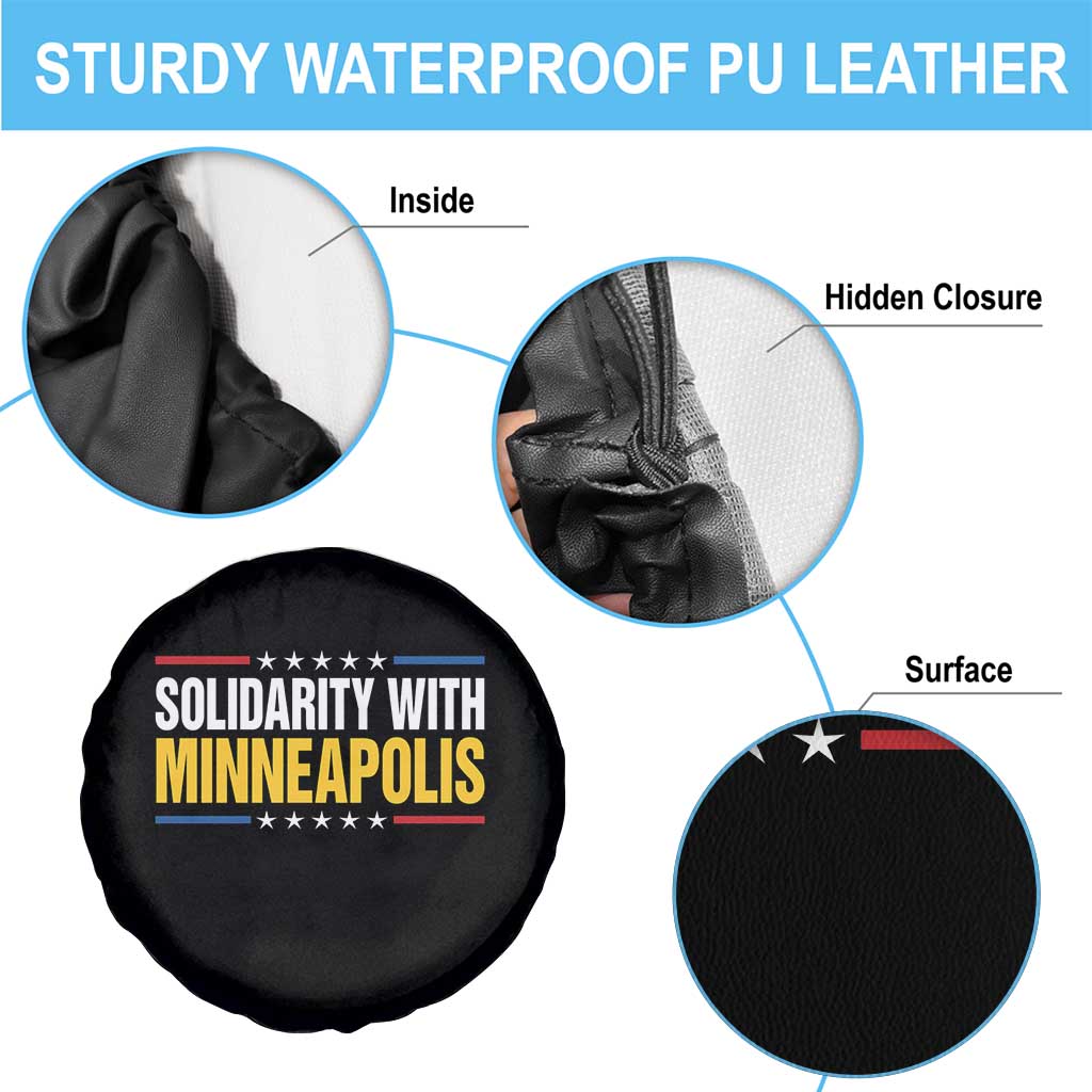Solidarity With Minneapolis Spare Tire Cover Minnesota Community Support Gift
