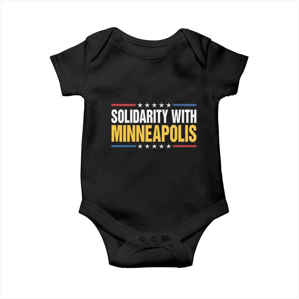 Solidarity With Minneapolis Baby Onesie Minnesota Community Support Gift