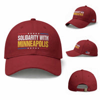 Solidarity With Minneapolis Baseball Cap Minnesota Community Support Gift