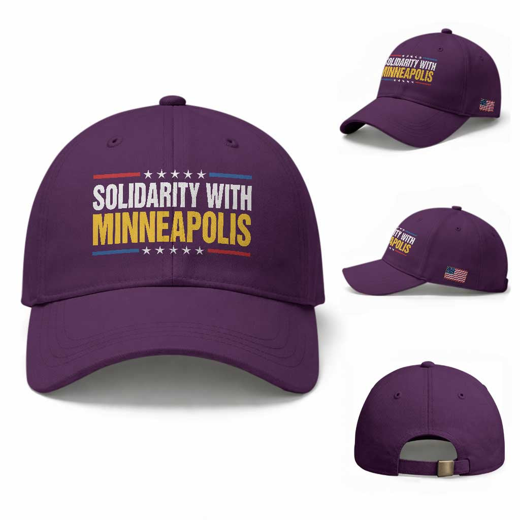 Solidarity With Minneapolis Baseball Cap Minnesota Community Support Gift