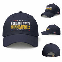 Solidarity With Minneapolis Baseball Cap Minnesota Community Support Gift