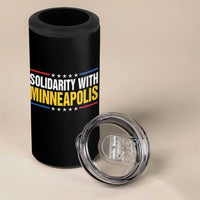 Solidarity With Minneapolis 4 in 1 Can Cooler Tumbler Minnesota Community Support Gift