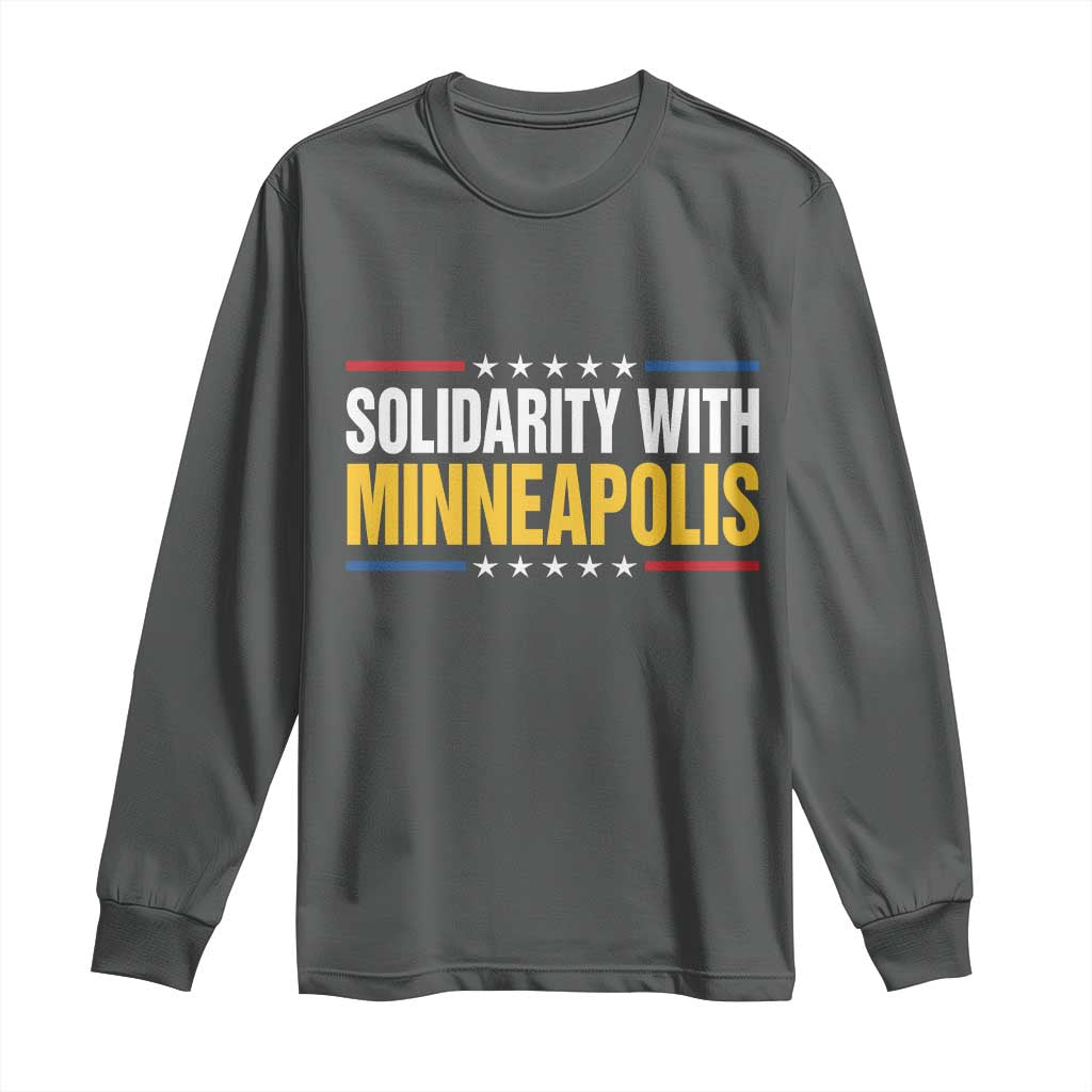 Solidarity With Minneapolis Long Sleeve Shirt Minnesota Community Support Gift