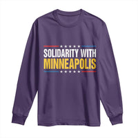 Solidarity With Minneapolis Long Sleeve Shirt Minnesota Community Support Gift