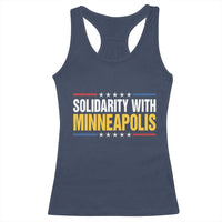 Solidarity With Minneapolis Racerback Tank Top Minnesota Community Support Gift