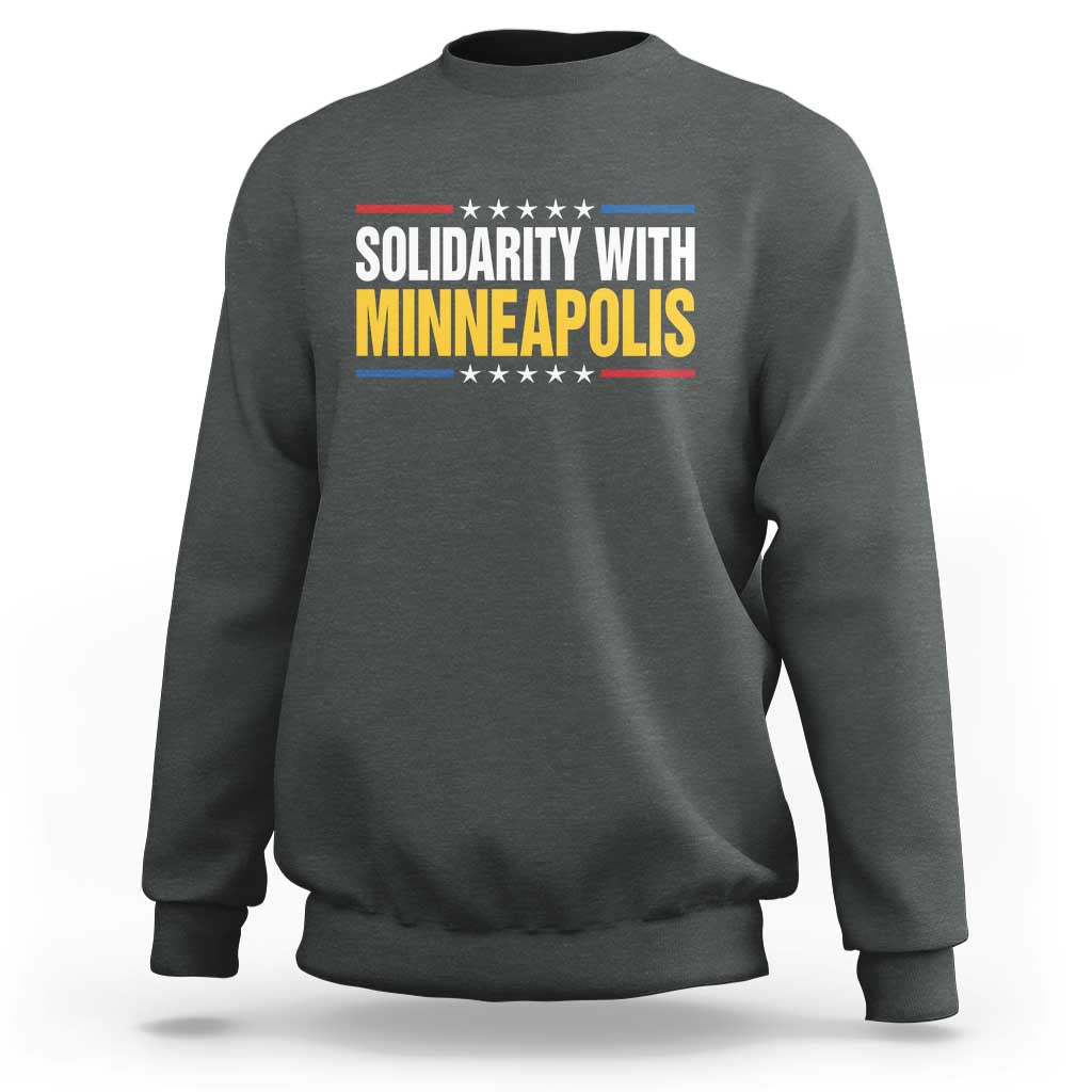 Solidarity With Minneapolis Sweatshirt Minnesota Community Support Gift