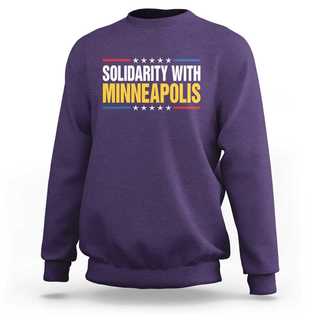 Solidarity With Minneapolis Sweatshirt Minnesota Community Support Gift