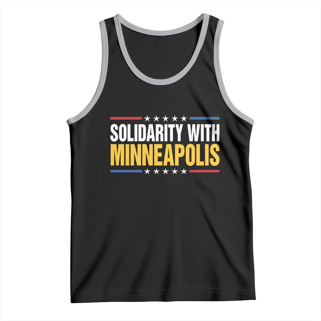 Solidarity With Minneapolis Tank Top Minnesota Community Support Gift