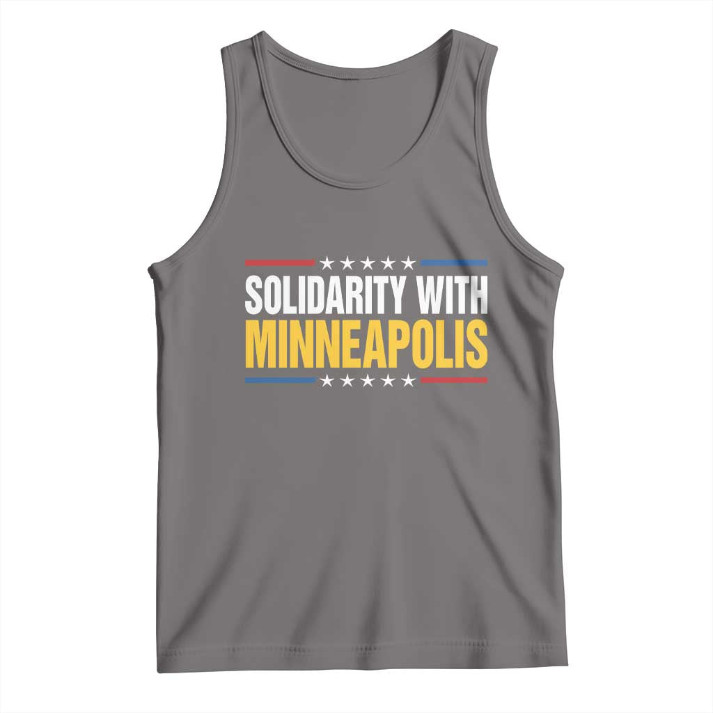 Solidarity With Minneapolis Tank Top Minnesota Community Support Gift