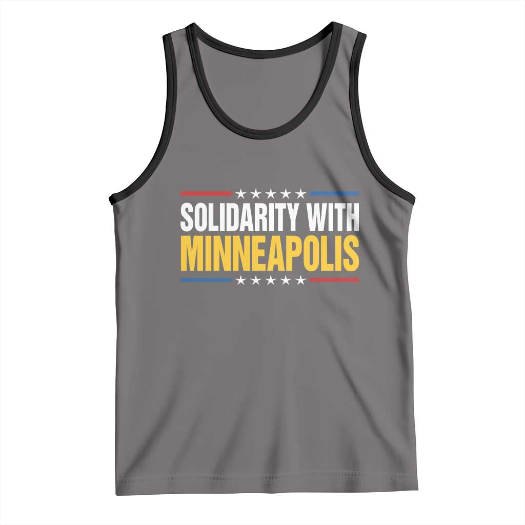 Solidarity With Minneapolis Tank Top Minnesota Community Support Gift