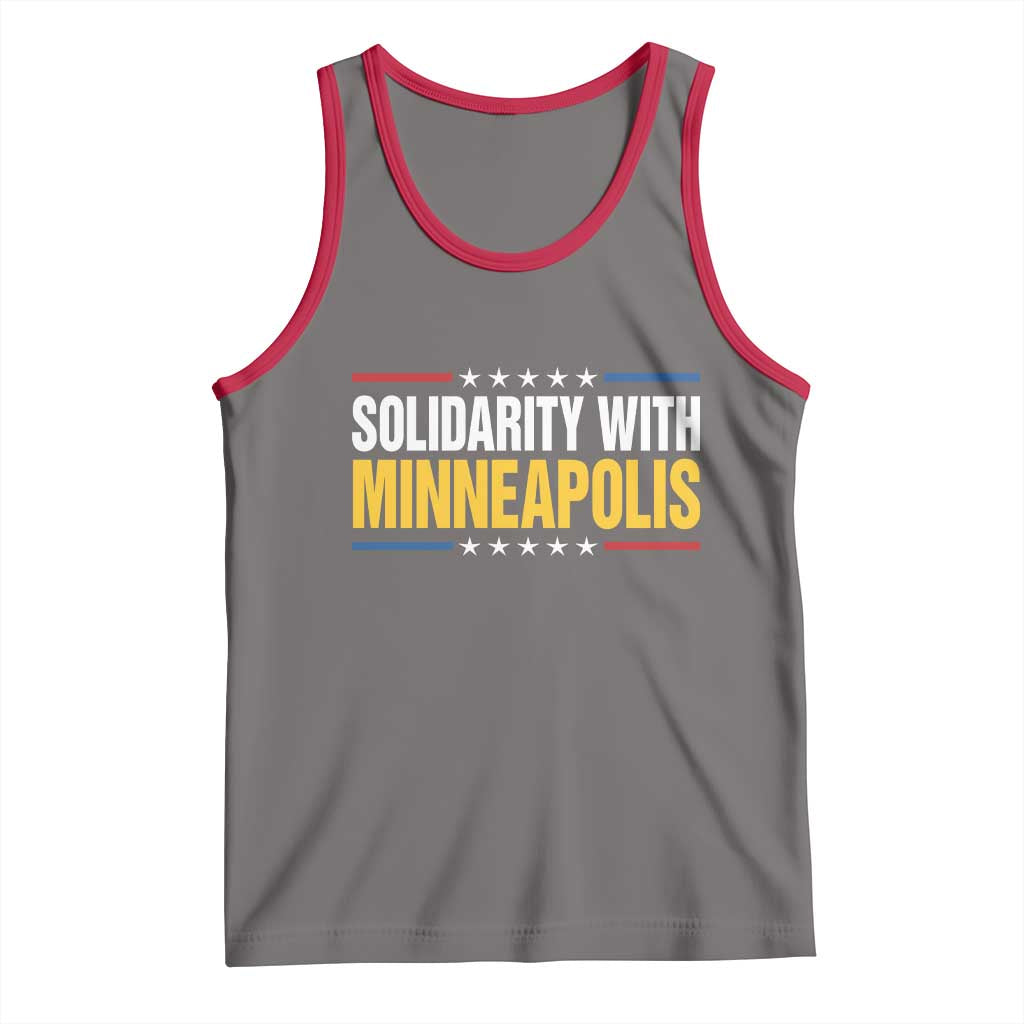 Solidarity With Minneapolis Tank Top Minnesota Community Support Gift