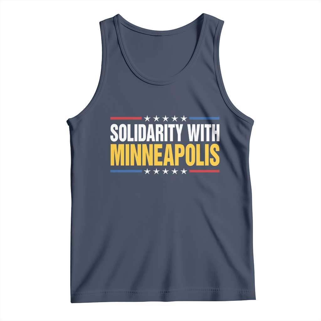 Solidarity With Minneapolis Tank Top Minnesota Community Support Gift