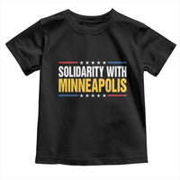 Solidarity With Minneapolis Toddler T Shirt Minnesota Community Support Gift