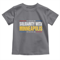 Solidarity With Minneapolis Toddler T Shirt Minnesota Community Support Gift