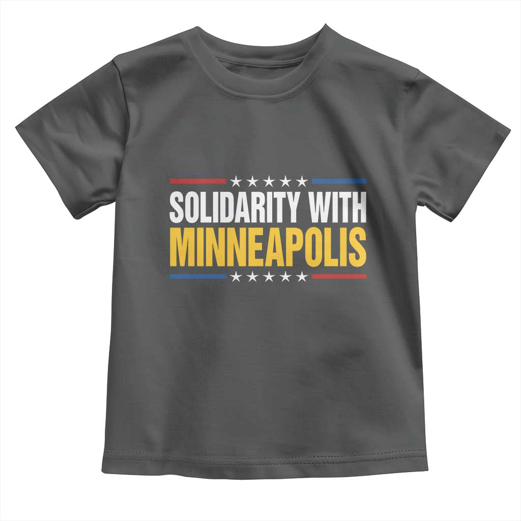 Solidarity With Minneapolis Toddler T Shirt Minnesota Community Support Gift